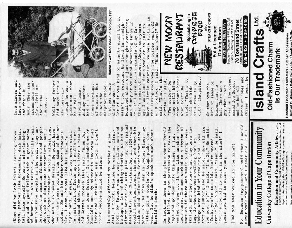 Page 89 - A Visit with Ray "Mac" MacDonald: In Honour of the 50th Year of CJFX Radio